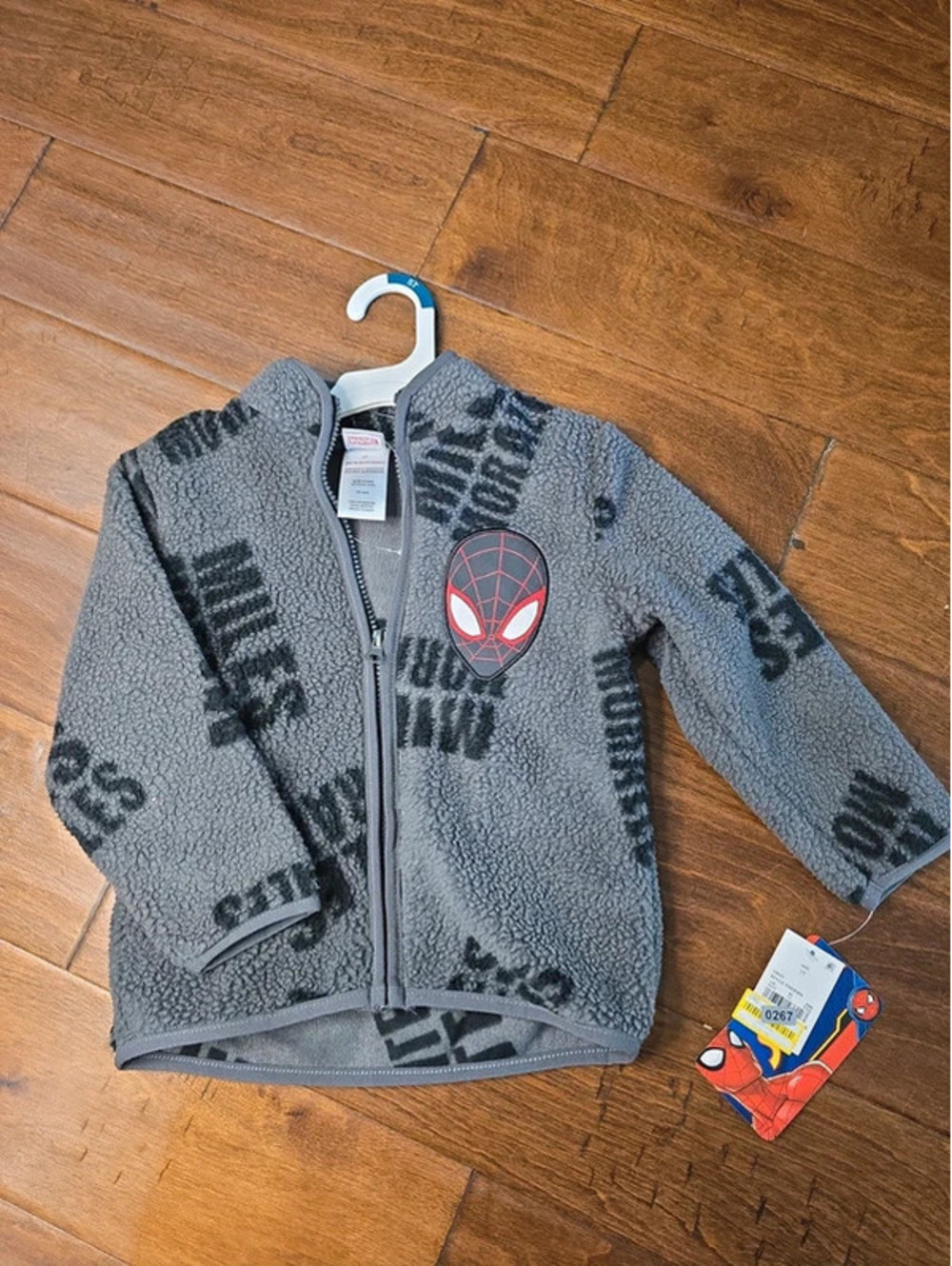 3t brand new spider man, fleece jacket item 267G1